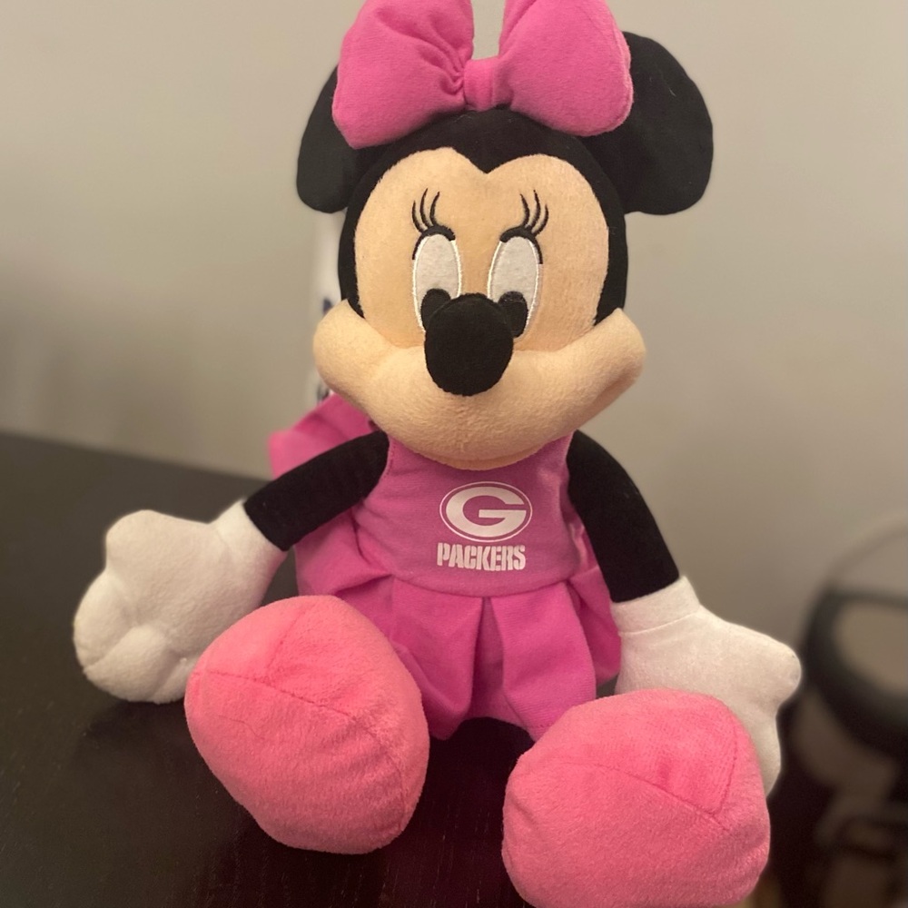 Disney NFL Minnie Mouse Plush Green Bay Packers